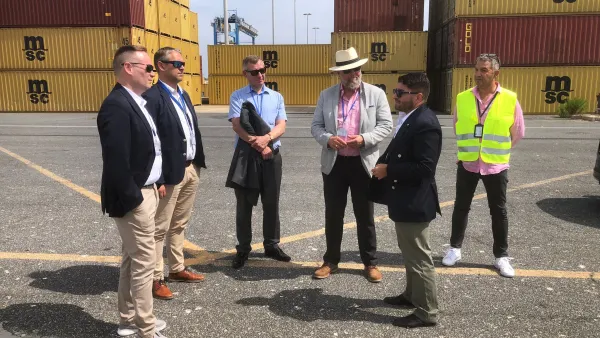  Visita nel porto di Civitavecchia di una delegazione di operatori portuali della Finlandia